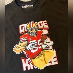 George Kittle San Francisco 49ers Black Tee Size Medium